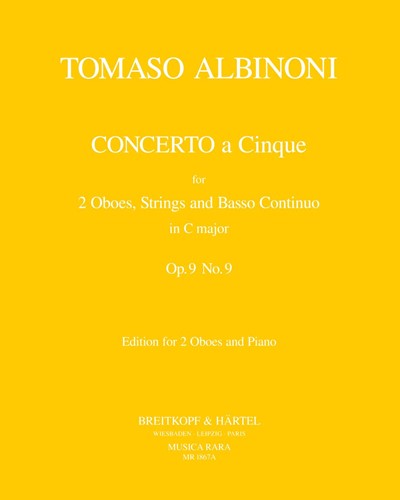 Concerto a 5 in G, op. 9/6 — Tomaso Albinoni