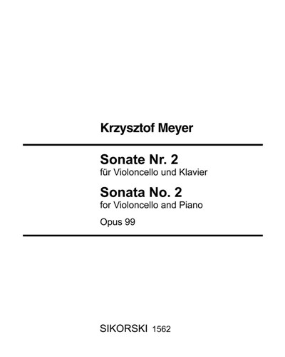 Sonata No. 2, op. 99 — Krzysztof Meyer