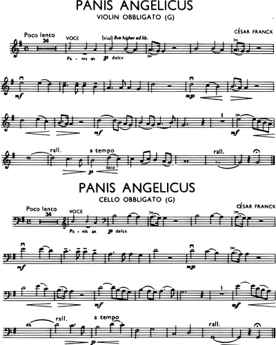 Panis Angelicus (in G) — 弗兰克
