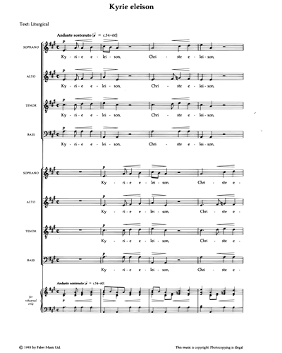 Kyrie Eleison — 门德尔松