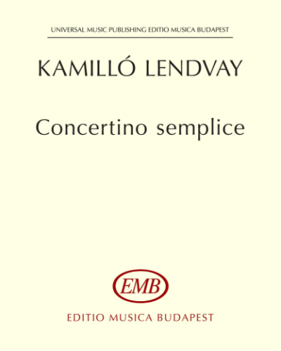 Concertino semplice — Kamilló Lendvay