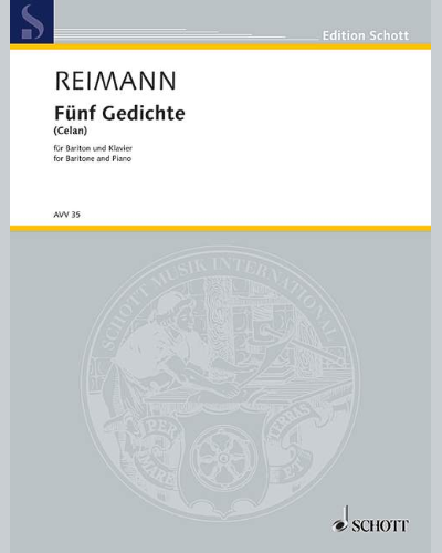 Fünf Gedichte von Paul Celan — Aribert Reimann