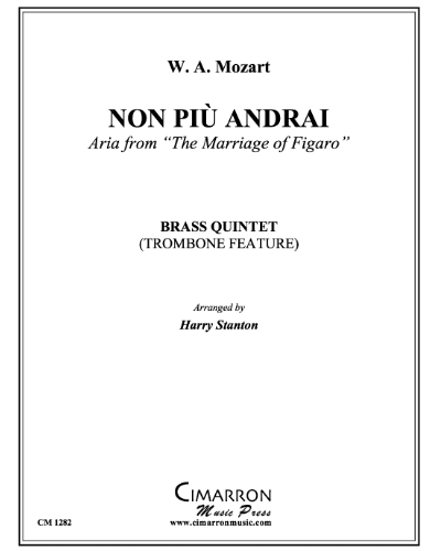 Non più andrai (from 'The Marriage of Figaro') — Wolfgang Amadeus Mozart
