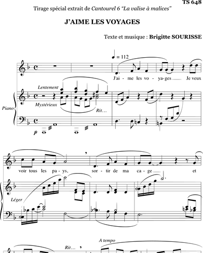 J'aime les voyages — Brigitte Sourisse