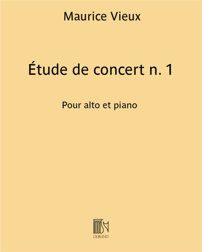 Étude de concert n. 1 — Maurice Vieux