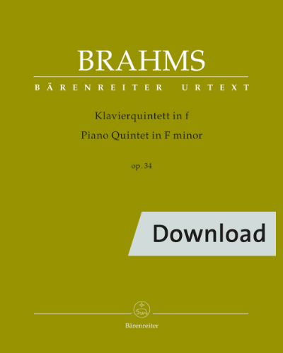 Piano Quintet in F minor, op. 34 — 勃拉姆斯