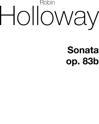 Sonata for Solo Double Bass, op. 83b — 罗宾·霍洛韦