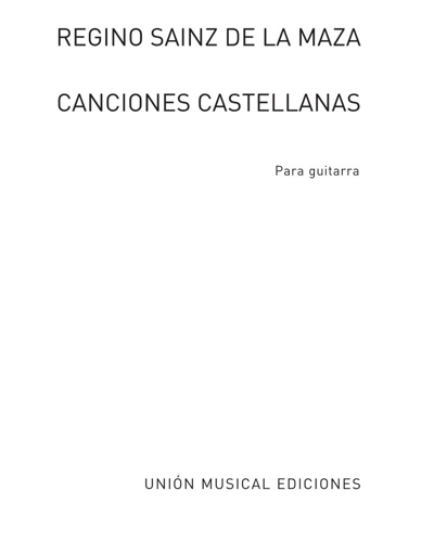 Canciones castellanas — Regino Sainz de la Maza
