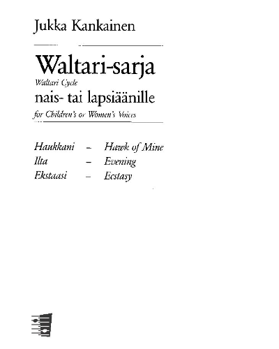 Waltari Cycle — Jukka Kankainen