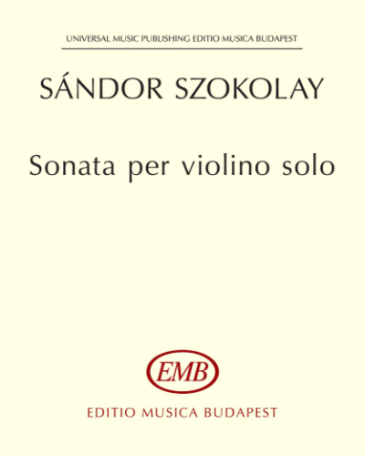 Sonata per violino solo — Sándor Szokolay