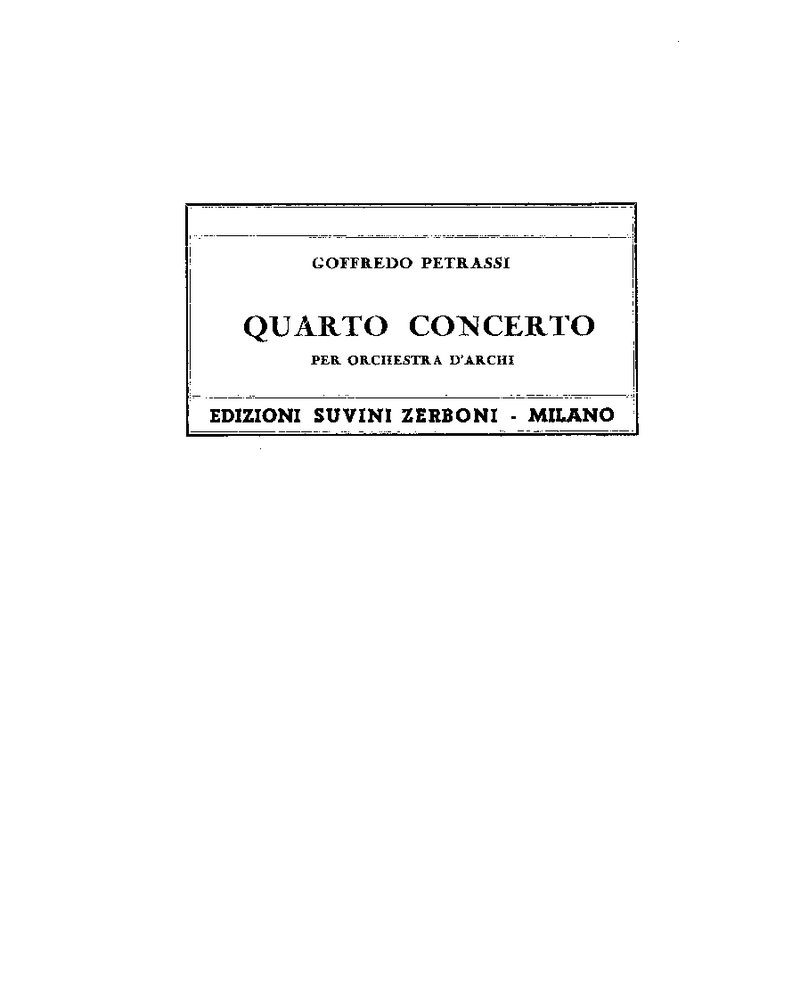 Concerto No. 4 — 彼得拉西
