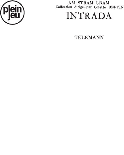 Intrada — Georg Philipp Telemann