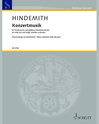 Konzertmusik, op. 48 — 欣德米特
