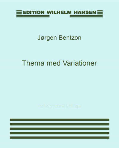 Theme with Variations, op. 14 — Jørgen Bentzon