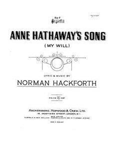 Anne Hathaway's Song — Norman Hackforth