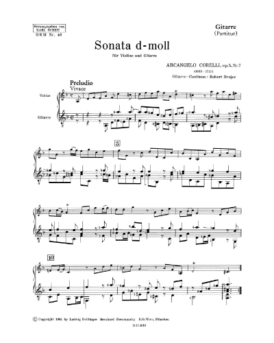 Sonata in D minor, op. 5/7 — Arcangelo Corelli