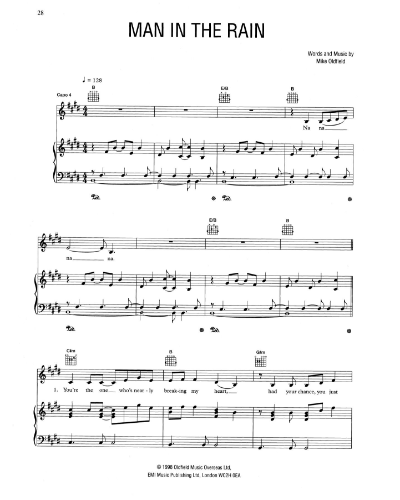 Man In The Rain — 麦克·欧菲尔德