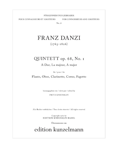 Quintet in A major, op. 68 No. 1 — Franz Danzi