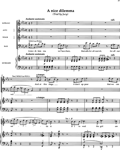 A Nice Dilemma — Arthur S. Sullivan