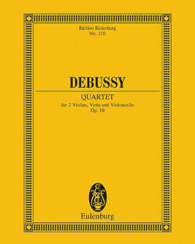 String Quartet in G minor, op. 10 — 德彪西