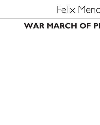 War March of Priests — Felix Mendelssohn Bartholdy
