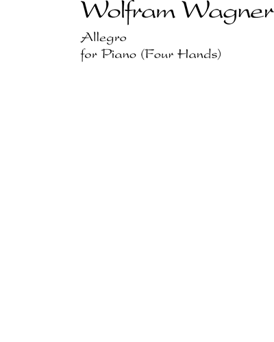 Allegro — Wolfram Wagner