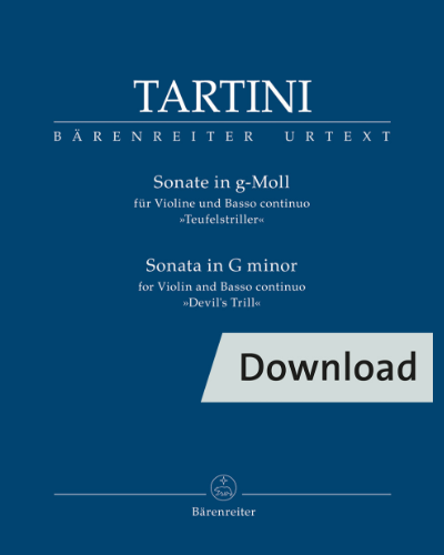 Sonata for Violin and Basso continuo in G minor "Devil's Trill" — Giuseppe Tartini