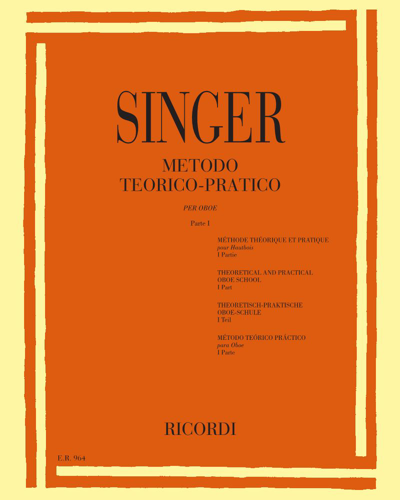 Motodo terico-practico per oboe Parte I — Sigismondo Singer