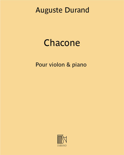 Chacone — Auguste Durand