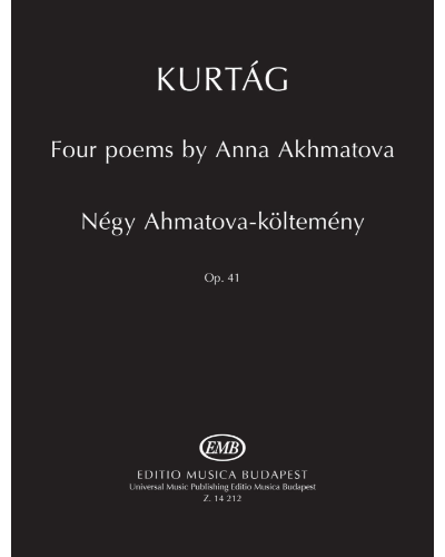 Four Poems by Anna Akhmatova, op. 41 — 库尔塔格