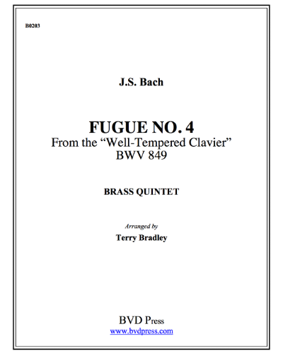 Fugue No. 4, BWV 849 (from 'The Well-Tempered Clavier') — 巴赫