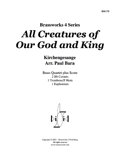 All Creatures of Our God and King — Geistliche Kirchengesange
