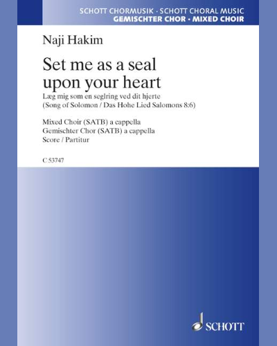 Set me as a seal upon your heart — 纳吉·哈基姆