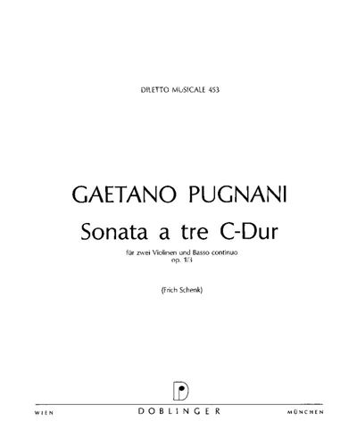Sonata a Tre in C major, op. 1/3 — Gaetano Pugnani