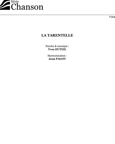 La tarentelle — Yves Duteil