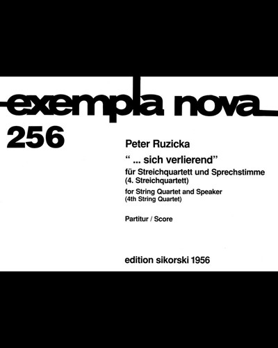 ... sich verlierend — Peter Ruzicka