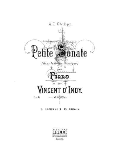 Petite Sonate, op. 9 — 丹第