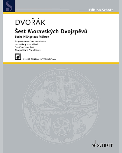 Six Moravian Songs — Antonín Dvořák