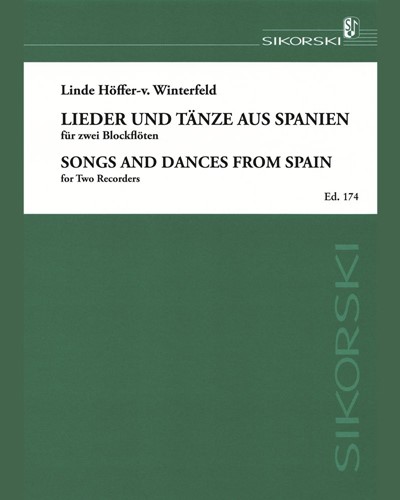 Songs and Dances from Spain — Linde Höffer-von Winterfeld