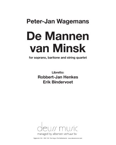 De Mannen van Minsk — Peter-Jan Wagemans