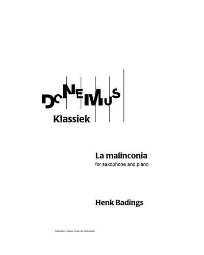 La Malinconia — Henk Badings