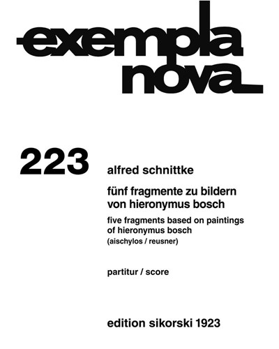 Five Fragments Based on Paintings by Hieronymus Bosch — 施尼特凯