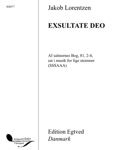 Exsultate Deo — Jakob Lorentzen