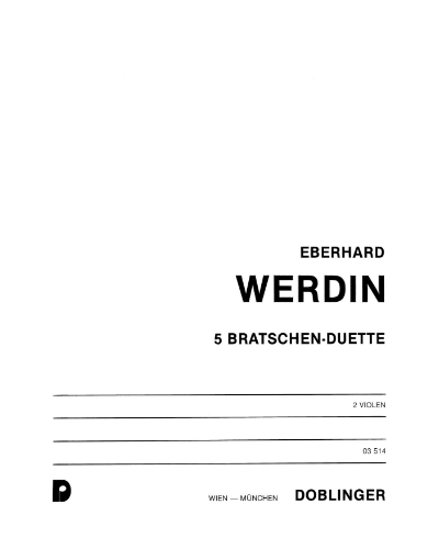 Five Viola Duets — Eberhard Werdin