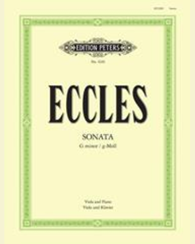 Sonata in G minor — Henry Eccles