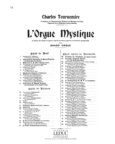 Dominica V post Pascha, op. 56 — 夏尔·图尔内米尔