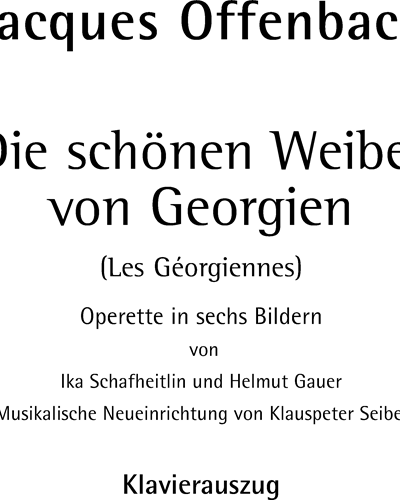 The Women of Georgia — Jacques Offenbach