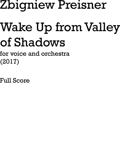 Wake Up from Valley of Shadows — Zbigniew Preisner