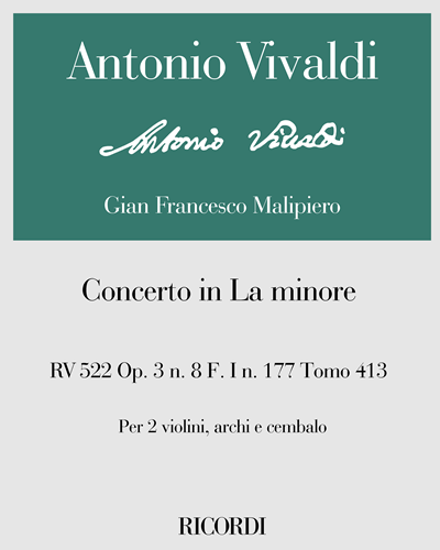 Concerto in A minor, op. 3 no. 8, RV 522 — Antonio Vivaldi