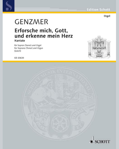 Erforsche mich, Gott, und erkenne mein Herz — Harald Genzmer